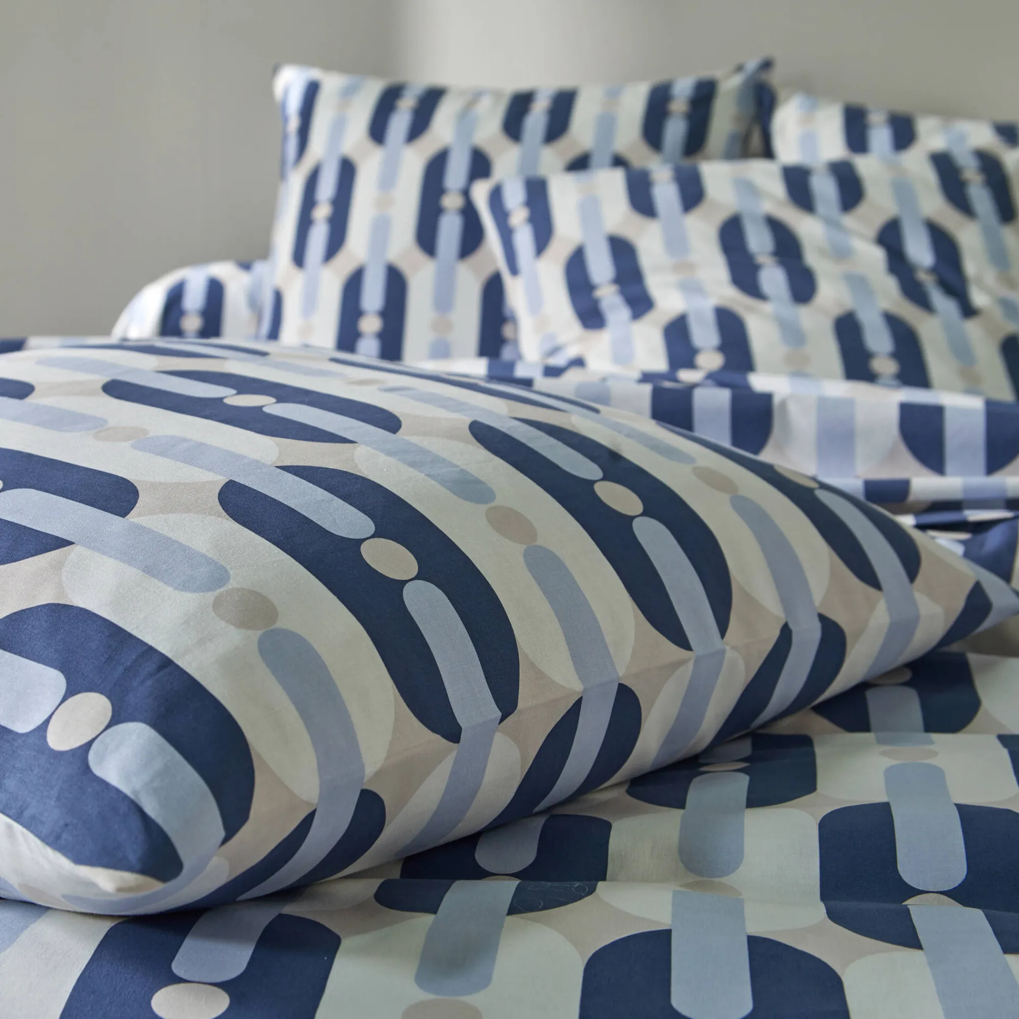 Fantasie Bedlinnen|Vlak Laken<Blancheporte Bedlinnen Adam in bedrukt katoen blauw