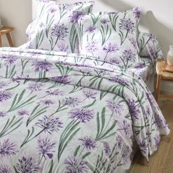 Fantasie Bedlinnen|Vlak Laken<Colombine Bedlinnen Agapanthe in katoen, met bloemenprint parma