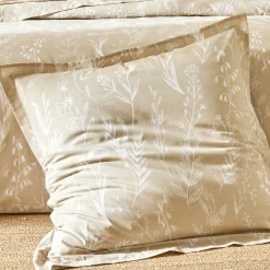 Fantasie Bedlinnen|Dekbedovertrek<Colombine Bedlinnen Alessia in katoen met bloemenprint zandkleur