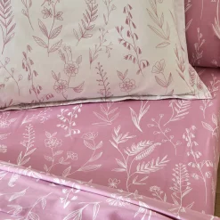 Fantasie Bedlinnen|Dekbedovertrek<Colombine Bedlinnen Alessia in katoen met bloemenprint parma