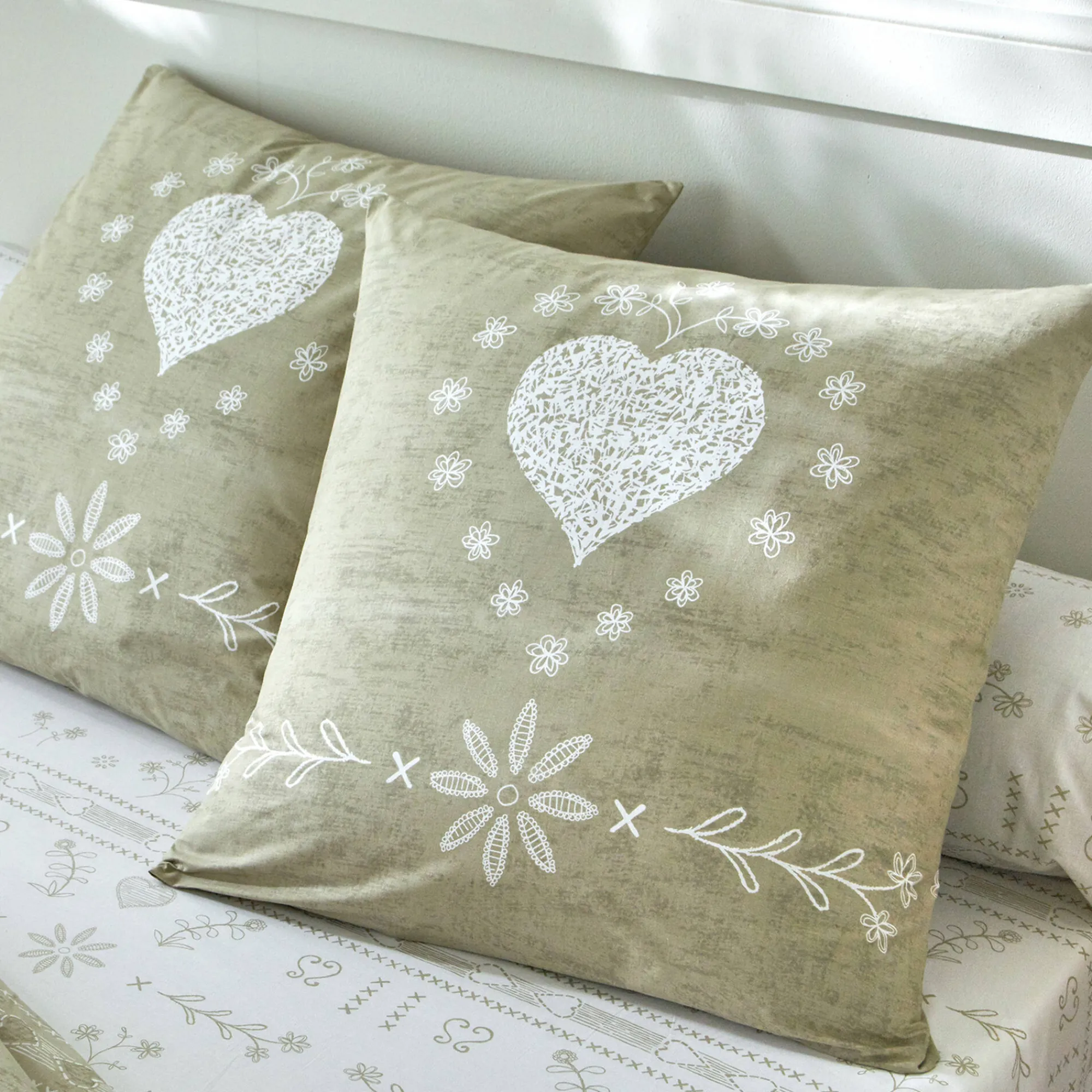 Fantasie Bedlinnen|Vlak Laken<Blancheporte Bedlinnen Anceny in katoen beige