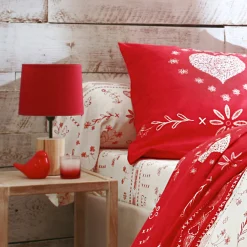 Fantasie Bedlinnen|Vlak Laken<Blancheporte Bedlinnen Anceny in katoen rood