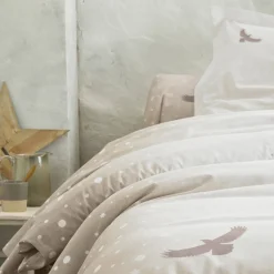 Fantasie Bedlinnen|Vlak Laken<Blancheporte Bedlinnen Artic, in bedrukt flanel taupe