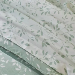 Fantasie Bedlinnen|Dekbedovertrek<Blancheporte Bedlinnen Constance met bladerenprint, in katoen amandel