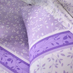 Fantasie Bedlinnen|Vlak Laken<Blancheporte Bedlinnen Constance met bladerenprint, in katoen parma