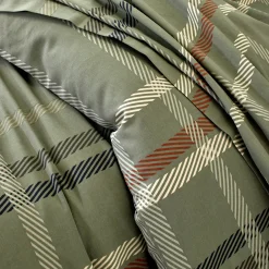 Fantasie Bedlinnen|Vlak Laken<Blancheporte Bedlinnen Karl met ruitprint, in flanel groen