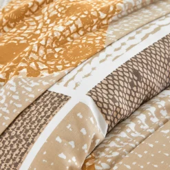 Fantasie Bedlinnen|Vlak Laken<Blancheporte Bedlinnen Lovely in katoen met hartjesprint beige / karamel