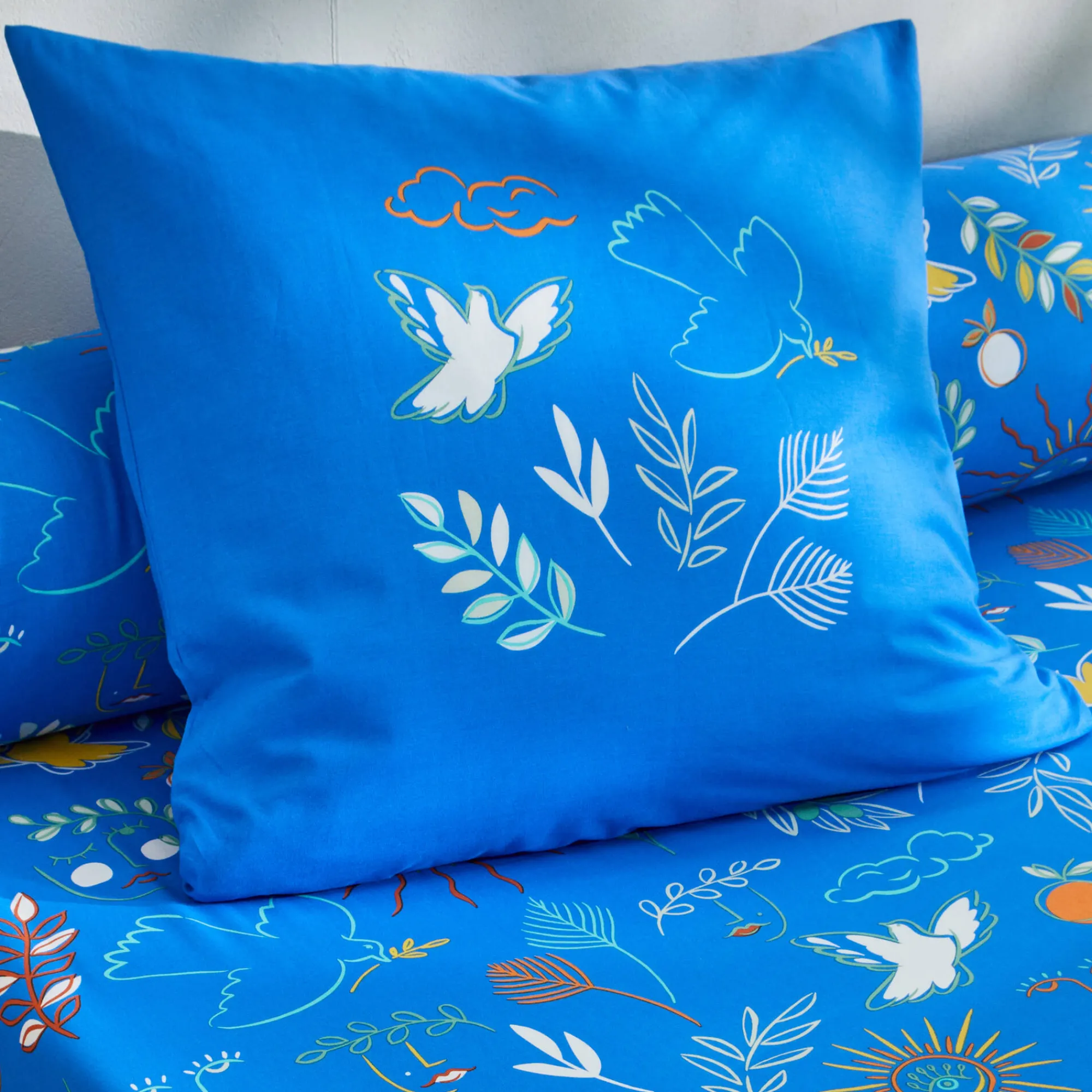 Fantasie Bedlinnen<Blancheporte Bedlinnen Madère met Provençaalse print - in katoen blauw