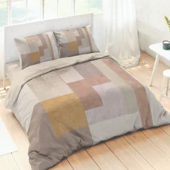 Fantasie Bedlinnen|Kussensloop<Blancheporte Bedlinnen met dambordprint - katoen beige