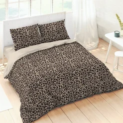 Fantasie Bedlinnen|Kussensloop<Blancheporte Bedlinnen met luipaardprint - katoen chocolade