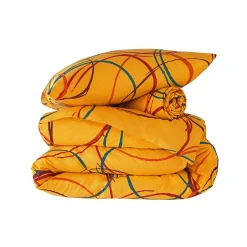 Fantasie Bedlinnen|Vlak Laken<Blancheporte Bedlinnen Noémie in polykatoen met cirkelprint spicy