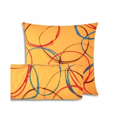 Fantasie Bedlinnen|Vlak Laken<Blancheporte Bedlinnen Noémie in polykatoen met cirkelprint spicy