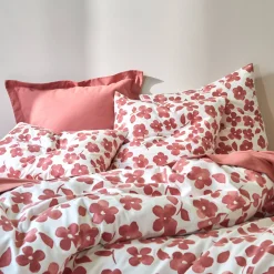 Fantasie Bedlinnen|Kussensloop<Blancheporte Bedlinnen Petunia in bedrukt flanel rozenhout