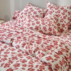 Fantasie Bedlinnen|Kussensloop<Blancheporte Bedlinnen Petunia in bedrukt katoen rozenhout