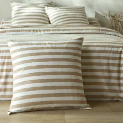 Fantasie Bedlinnen|Vlak Laken<Blancheporte Bedlinnen Romy, gestreept - in katoen beige