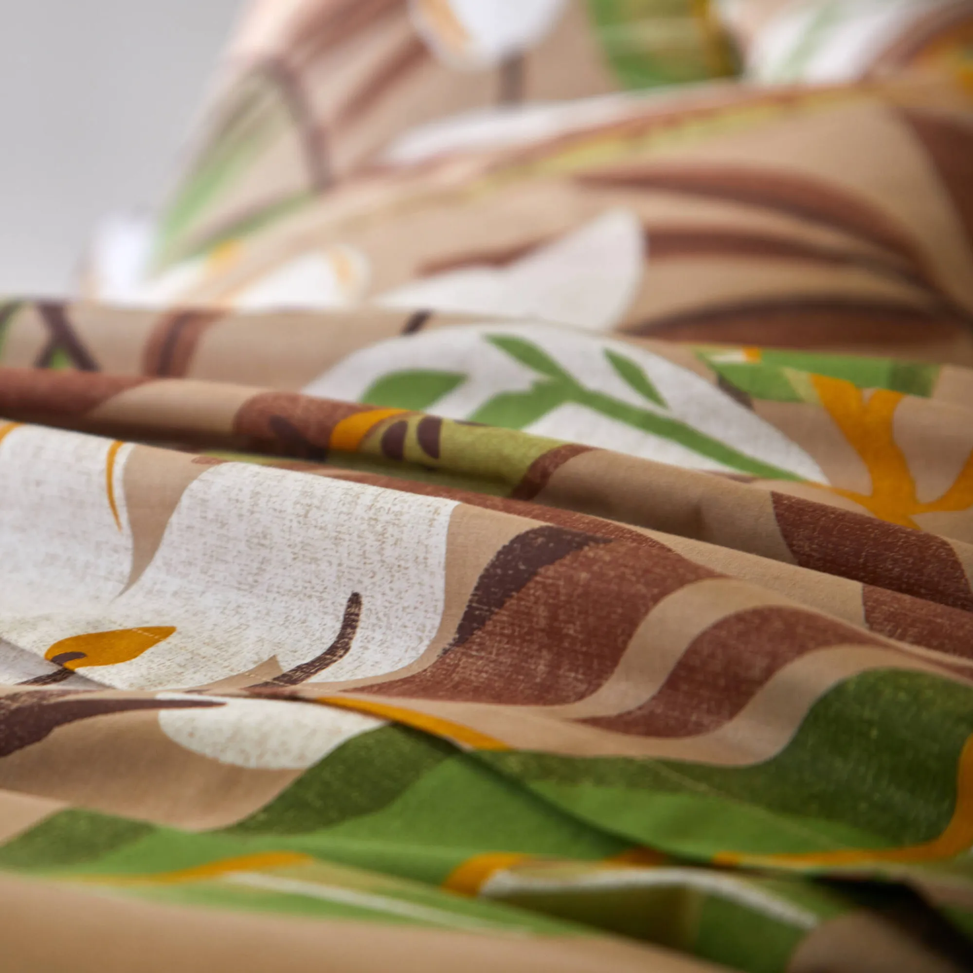 Fantasie Bedlinnen|Vlak Laken<Blancheporte Bedlinnen Roxane in bedrukt katoen beige