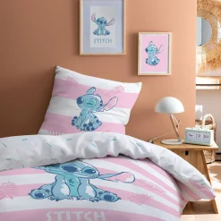 Bedlinnenset Kids|Bedlinnenset Kids<Lilo et Stitch Bedlinnen Stitch® - katoen blauw / roze