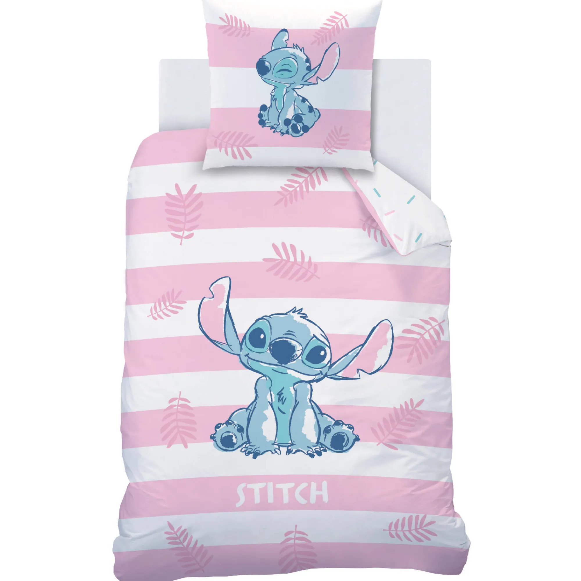 Bedlinnenset Kids|Bedlinnenset Kids<Lilo et Stitch Bedlinnen Stitch® - katoen blauw / roze