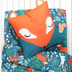 Bedlinnenset Kids|Bedlinnenset Kids<Colombine des petits Bedlinnen voor kinderen, Champy, in biologisch katoen(**) blauw