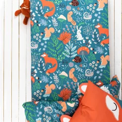 Bedlinnenset Kids|Bedlinnenset Kids<Colombine des petits Bedlinnen voor kinderen, Champy, in biologisch katoen(**) blauw