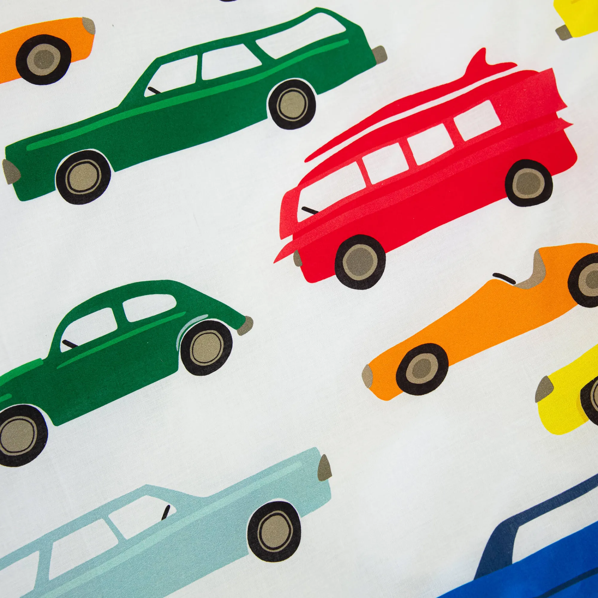 Bedlinnenset Kids|Bedlinnenset Kids<Colombine des petits Bedlinnen voor kinderen Vroum, katoen - autoprint wit