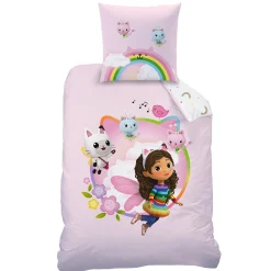 Bedlinnenset Kids|Delige Bedlinnenset<Gabby et la maison magique Bedlinnenset Gabby en het Magische huis® katoen roze / wit