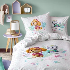 Bedlinnenset Kids|Delige Bedlinnenset<Patpatrouille Bedlinnenset Paw Patrol - katoen roze / wit