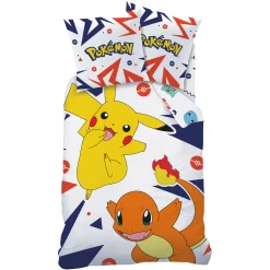 Bedlinnenset Kids|Delige Bedlinnenset<Pokemon Bedlinnenset Pokémon - katoen geel / wit