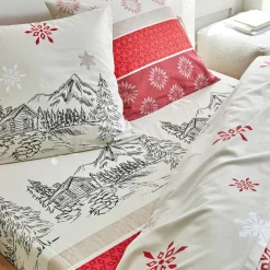 Fantasie Bedlinnen|Vlak Laken<Blancheporte Bedllinnen Montana in katoen rood