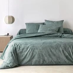 Fantasie Bedlinnen|Vlak Laken<Blancheporte Bedrukt bedlinnen Marie, in katoen eucalyptus