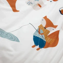 Bedlinnenset Kids|Bedlinnenset Kids<Colombine des petits Bedrukt bedlinnen voor kinderen Rando - katoen wit