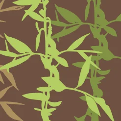 Dekbed<Blancheporte Bedrukt dekbed in microvezel Jungle 400g/m2 groen / chocolade