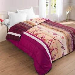 Dekbed<Blancheporte Bedrukt dekbed in microvezel Floral 400 g/m2 fuchsia