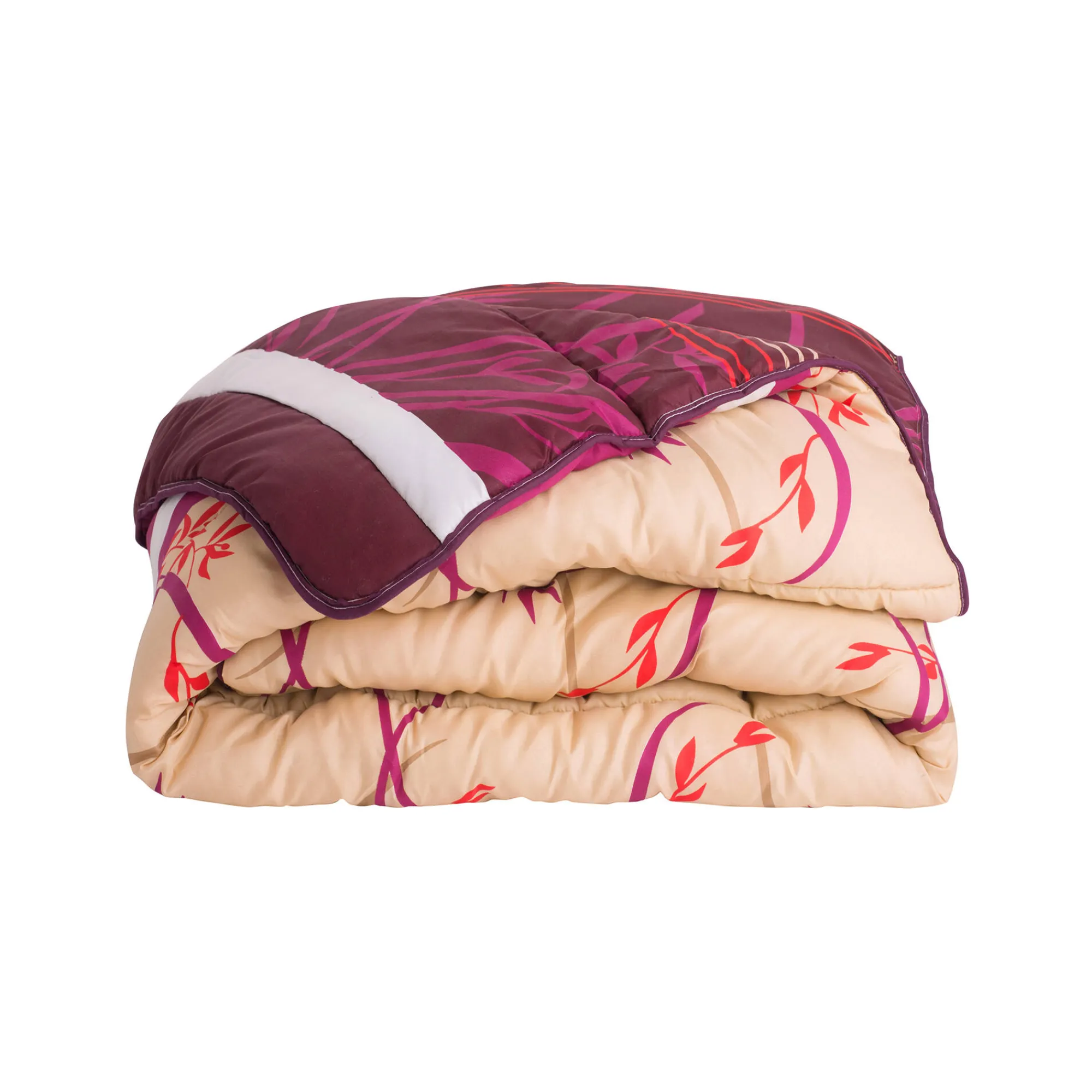 Dekbed<Blancheporte Bedrukt dekbed in microvezel Floral 400 g/m2 fuchsia