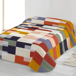 Dekbed<Blancheporte Bedrukt dekbed in microvezel Rozko 200g/m2 wit / rood