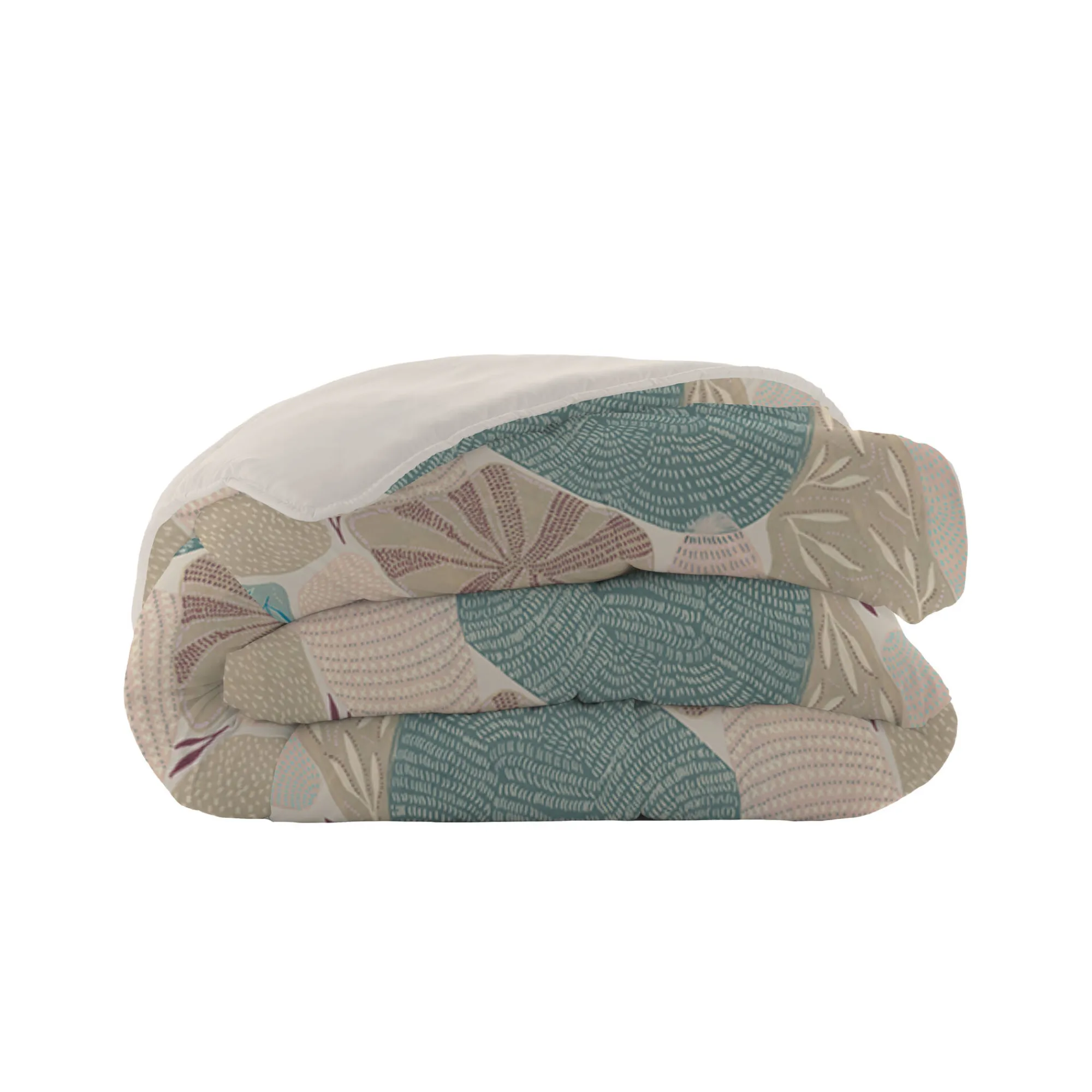 Dekbed<Blancheporte Bedrukt dekbed in microvezel Catalan 200 g/m² blauw / roze