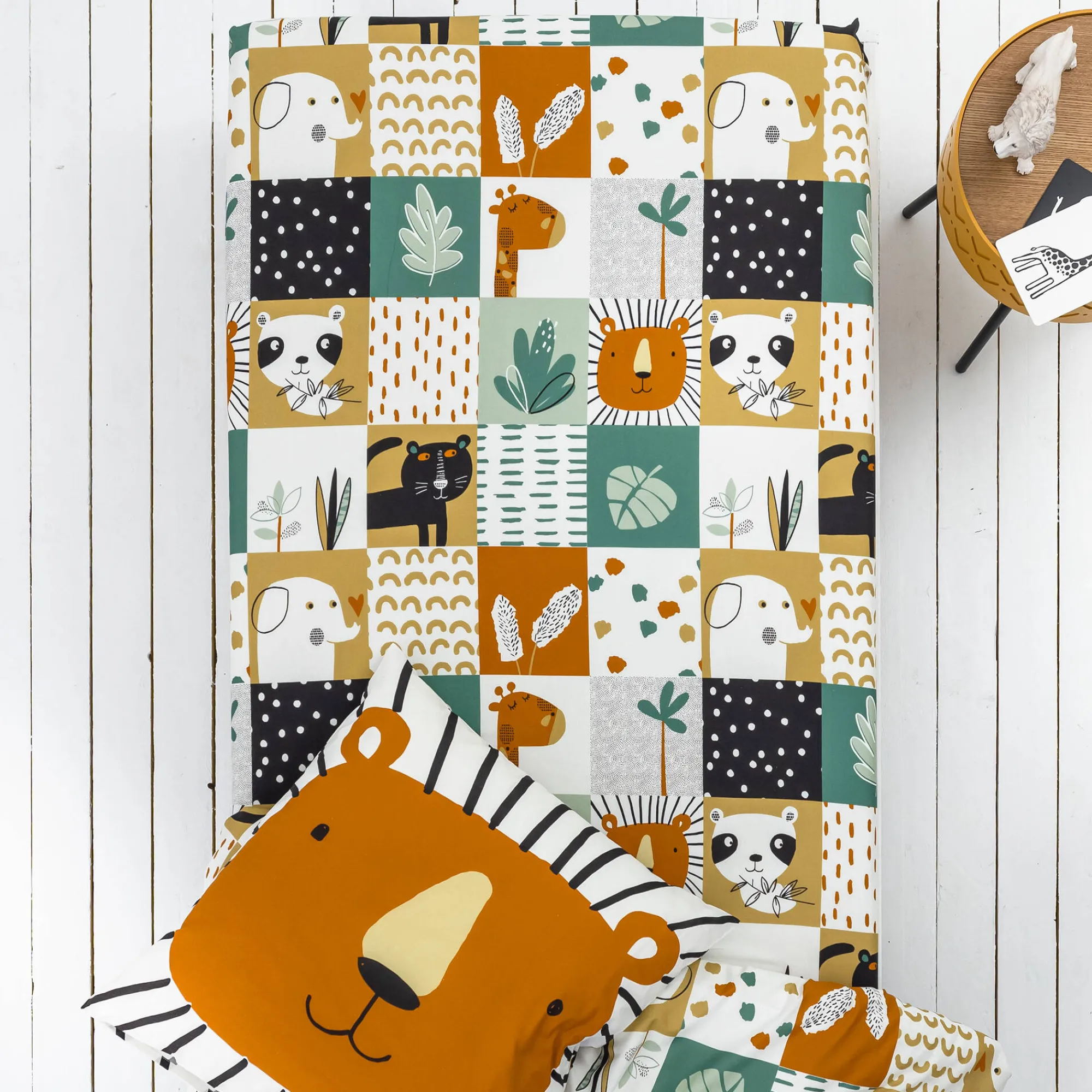 Bedlinnenset Kids|Bedlinnenset Kids<Blancheporte Bedrukt kinderbedlinnen Africa - katoen wit