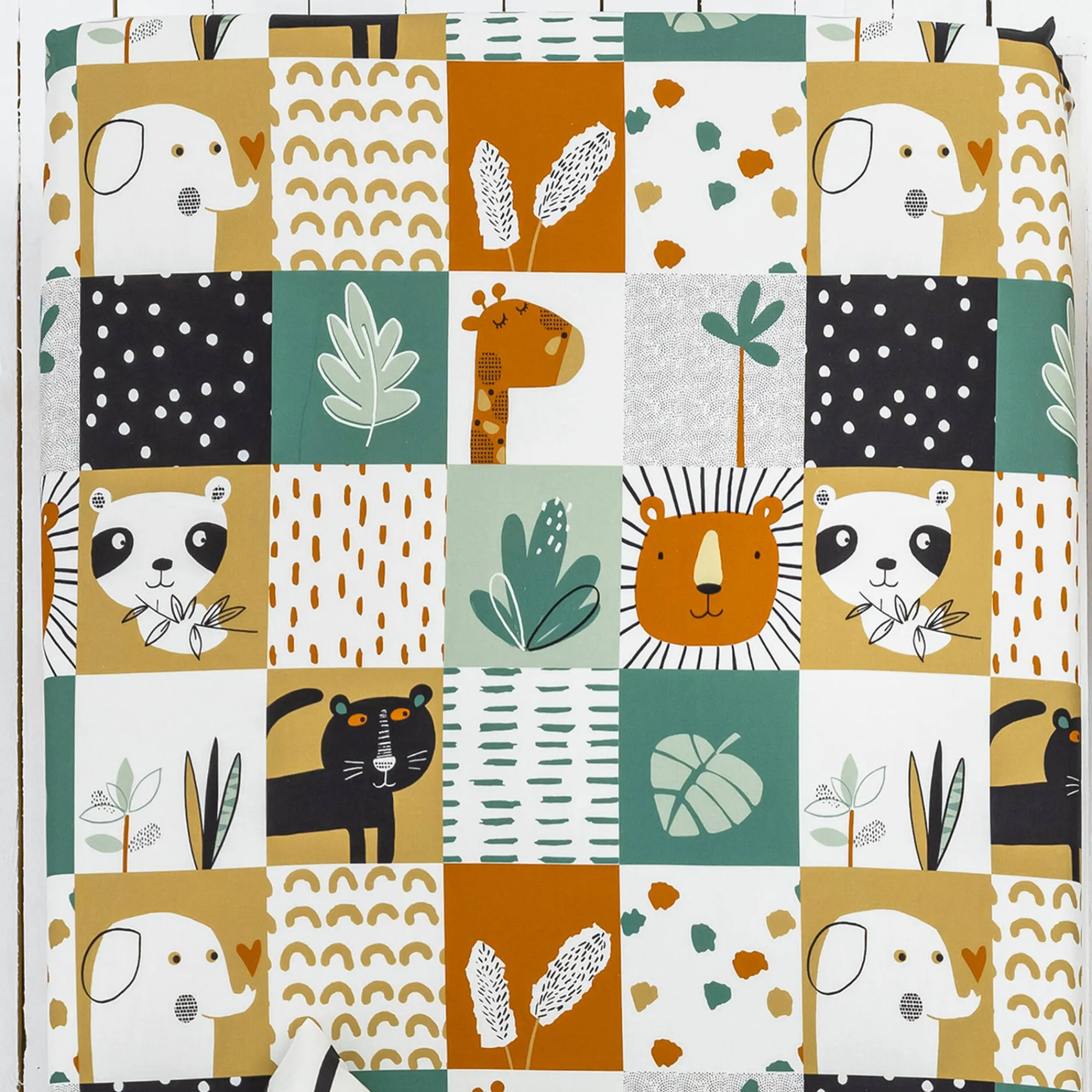 Bedlinnenset Kids|Bedlinnenset Kids<Blancheporte Bedrukt kinderbedlinnen Africa - katoen wit