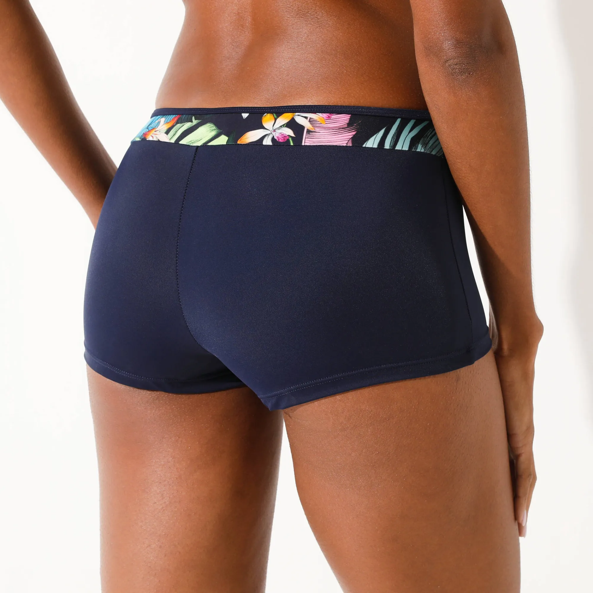 Badmode|Badmode<Blancheporte Bedrukte bikinishorty Banna marine / veelkleurig