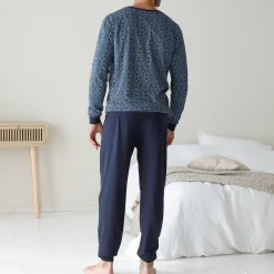 Pyjama En Kamerjas<Blancheporte Bedrukte pyjama marine / blauw
