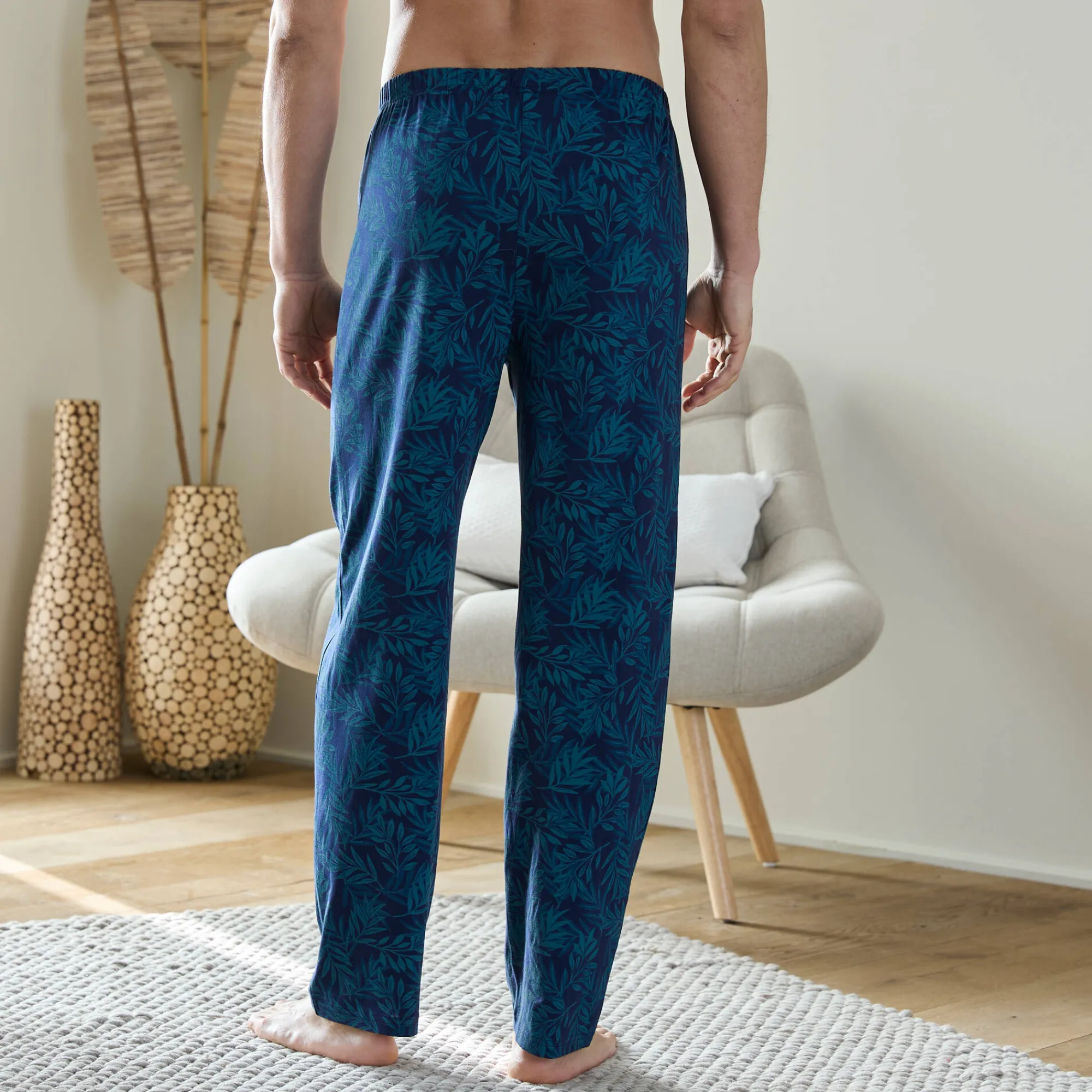 Pyjama En Kamerjas<Blancheporte Bedrukte pyjamabroek blauw