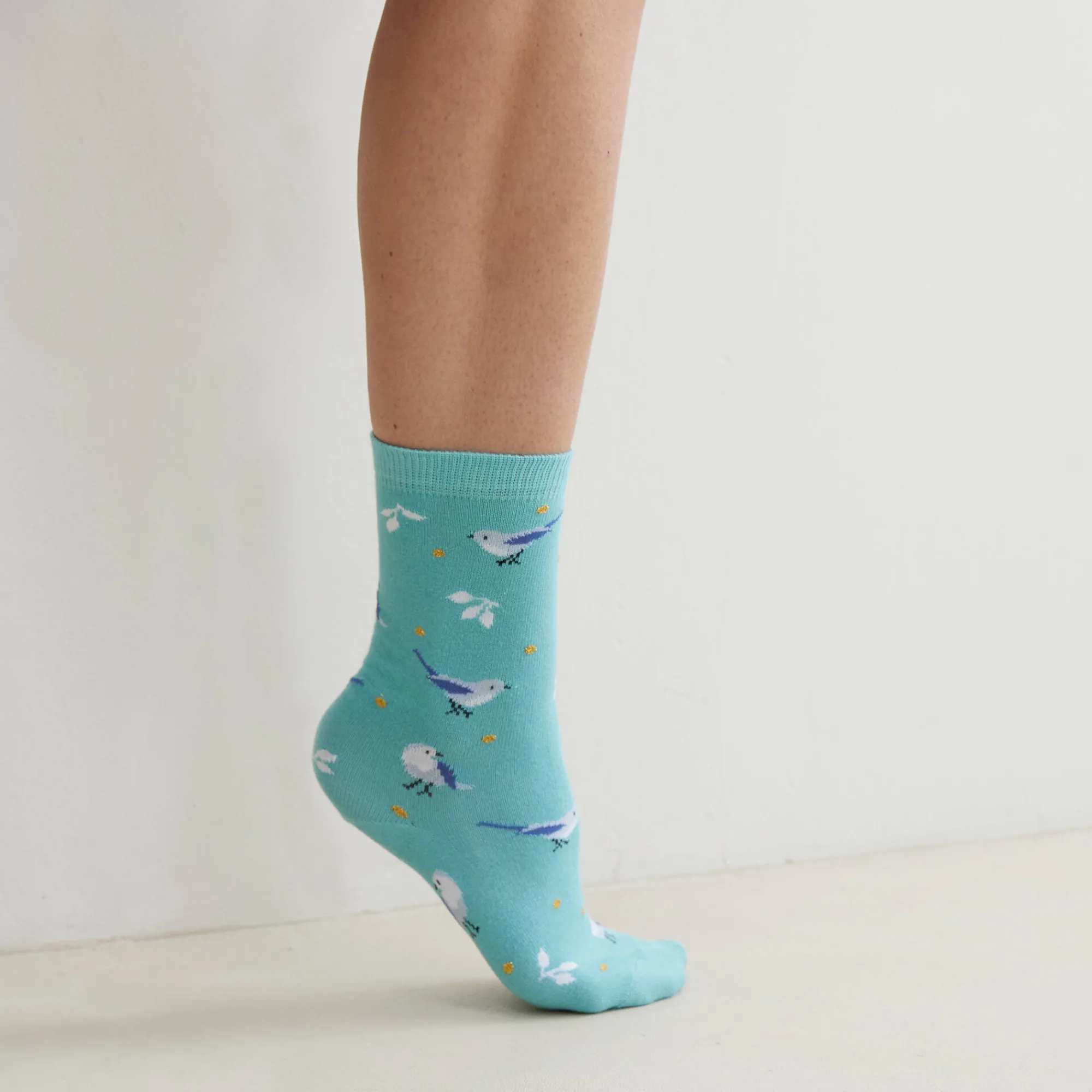 Panty’s, Kniekousen En Sokken<Blancheporte Bedrukte sokken - set van 3 paar blauw / groen