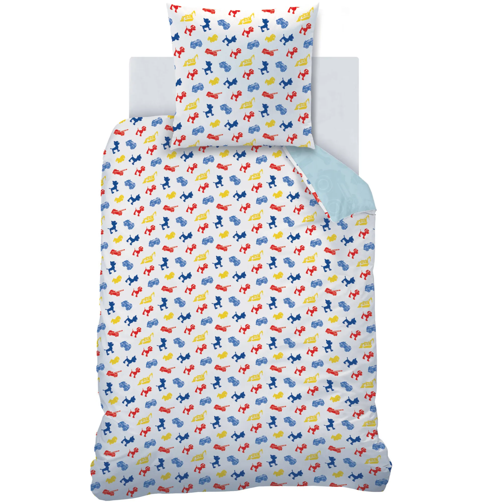 Bedlinnenset Kids|Delige Bedlinnenset<Patpatrouille Bedset Paw Patrol® - katoen blauw
