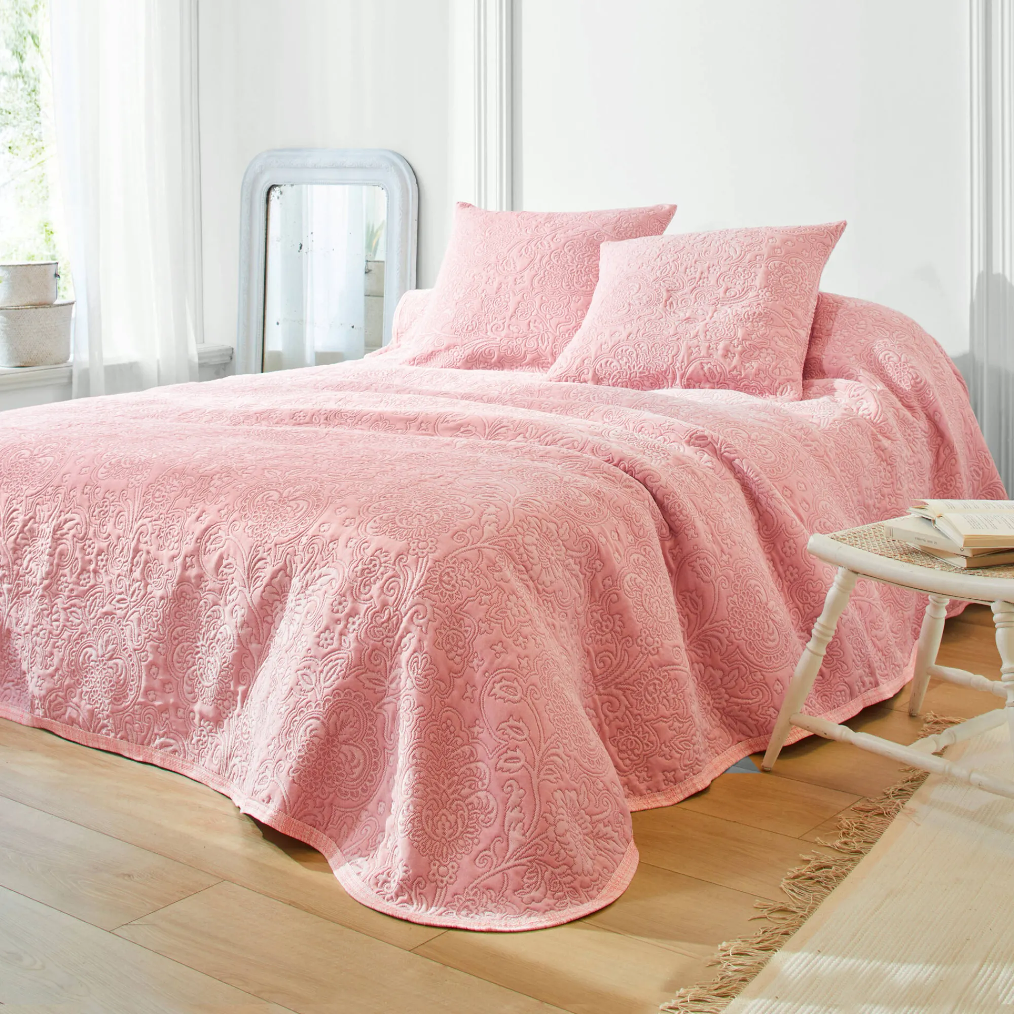 Deken En Bedsprei|Deken, Boutis En Bedsprei<Blancheporte Bedsprei in boutisstijl Mélissa rozenhout