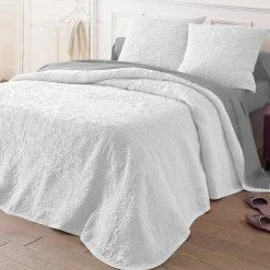 Deken En Bedsprei|Deken, Boutis En Bedsprei<Blancheporte Bedsprei in boutisstijl Mélissa wit