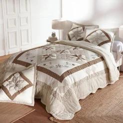 Deken En Bedsprei|Deken, Boutis En Bedsprei<Blancheporte Bedsprei met patchwork taupe