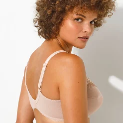 Beha<Playtex Beha Cross Your Heart in kant - met beugels beige