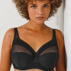 Beha<Playtex Beha Cross Your Heart in kant - met beugels zwart