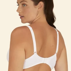 Beha<Well Beha in kant en microvezel Allure - met beugels wit