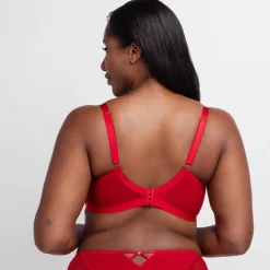 Beha<dorina Beha in kant en tule Jemma - met beugels rood